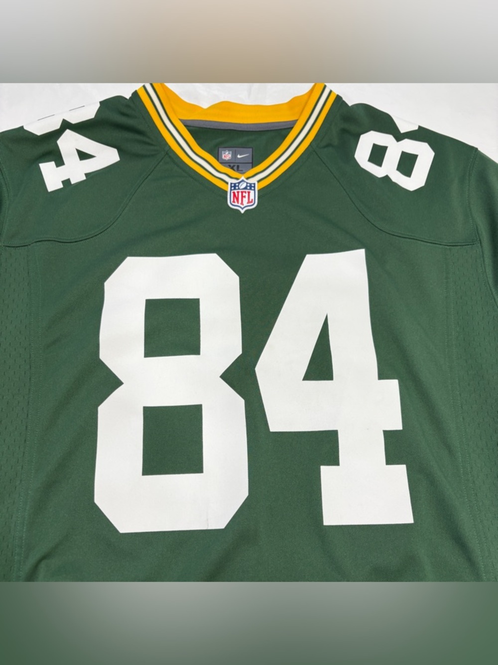 Nike Green Bay Packers Jarred Abbrederis #84 NFL Football Jersey Mens XL - Picture 3 of 10